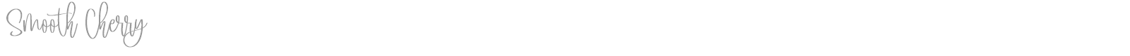 Smooth Cherry font preview